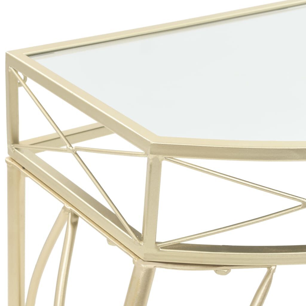 Side Table French Style Metal 82x39x76 cm Gold Price