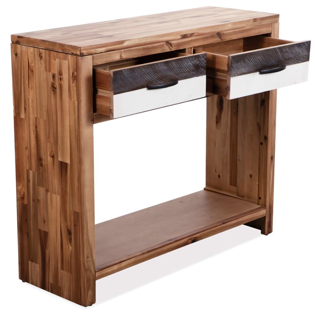 Console Table Solid Acacia Wood 86x30x75 cm Price