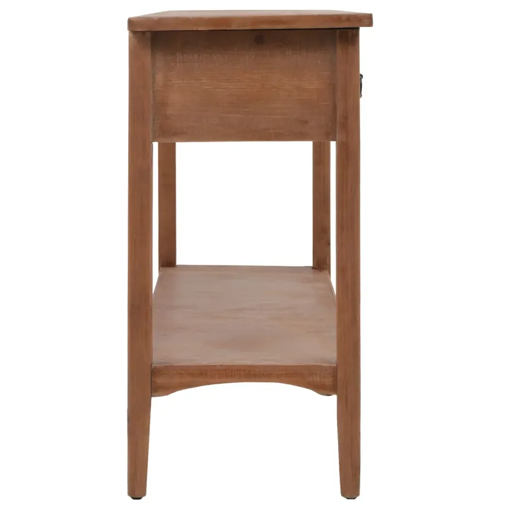 Console Table Solid Fir Wood 126x40x77.5 cm Brown Price
