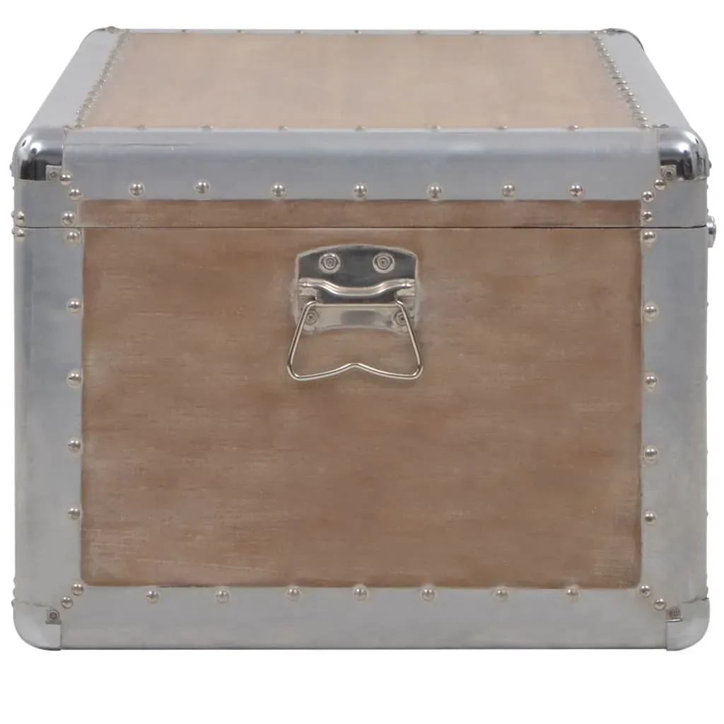 Storage Box Solid Fir Wood 91x52x40 cm Brown Price
