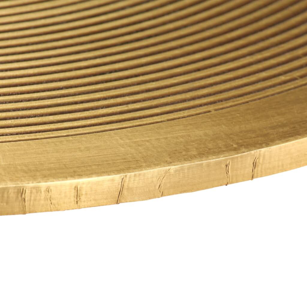 Table Set 2 Pieces Brass-covered MDF Price