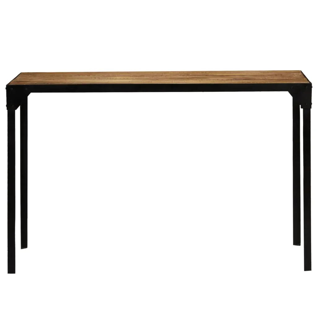 Dining Table Solid Rough Mange Wood and Steel 120 cm Price