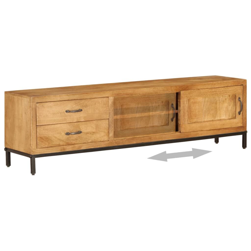 TV Cabinet Solid Mango Wood 140x30x40 cm Price