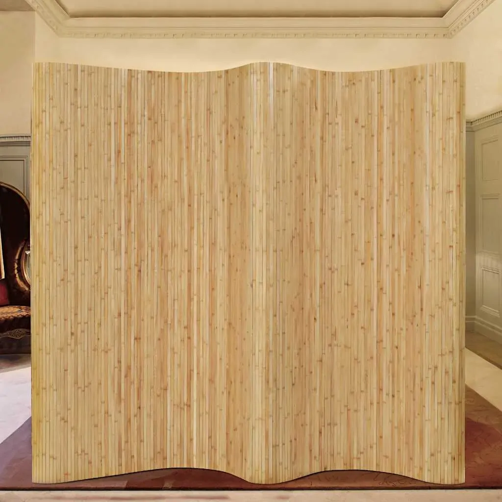 Room Divider Bamboo 250x165 cm Natural Price