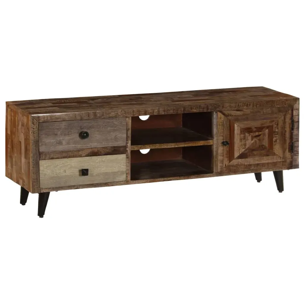 TV Cabinet 118x30x40 cm Solid Mango Wood Price