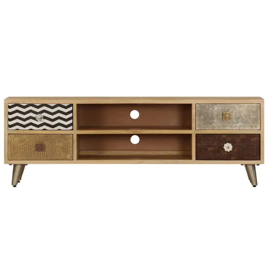 TV Cabinet 120x30x40 cm Solid Mango Wood Price