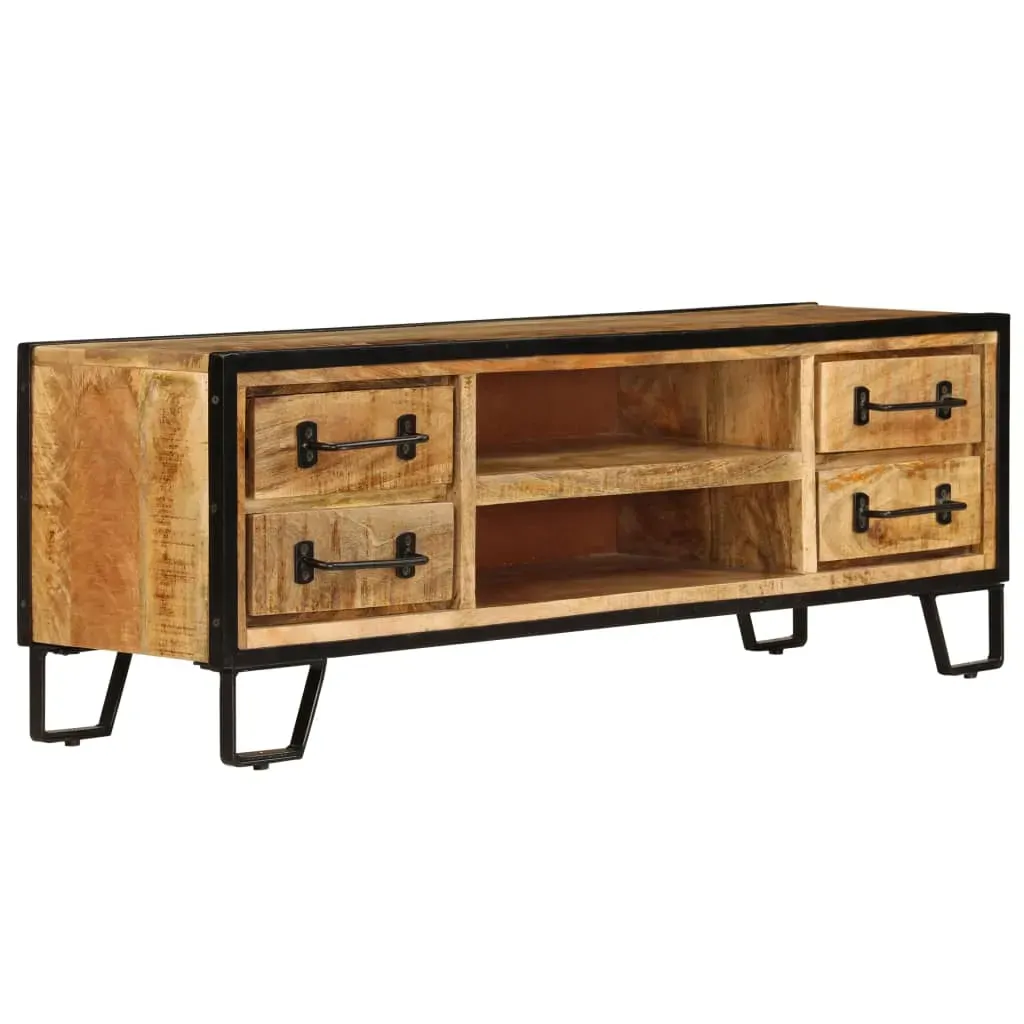 TV Cabinet with Drawers 120x30x40 cm Solid Mango Wood Price