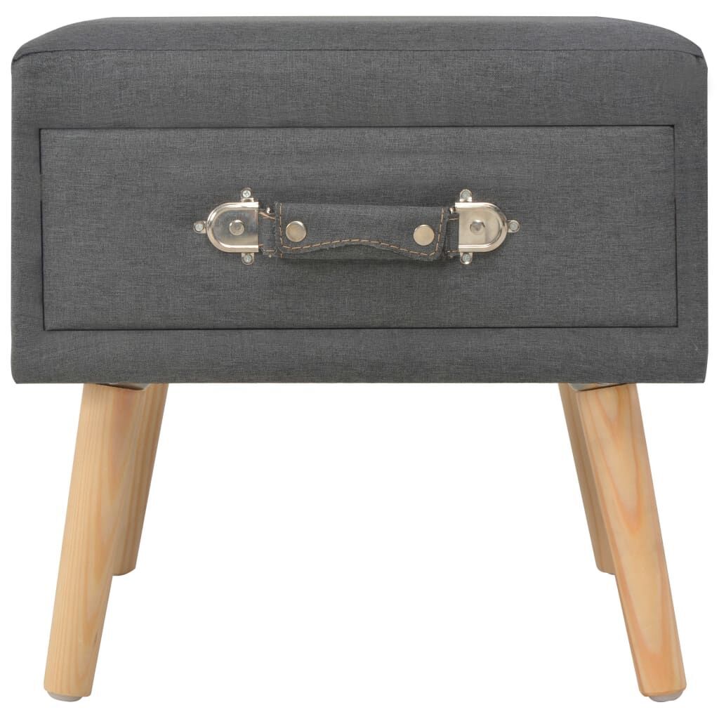 Bedside Cabinet Dark Grey 40x35x40 cm Fabric Price