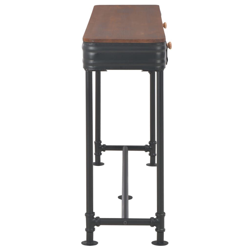 Console Table with 2 Drawers 120x30x75 cm Solid Fir Wood Price