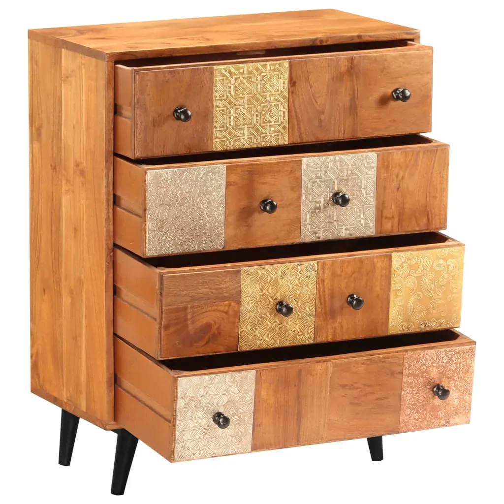 Chest of Drawers 60x30x75 cm Solid Acacia Wood Price