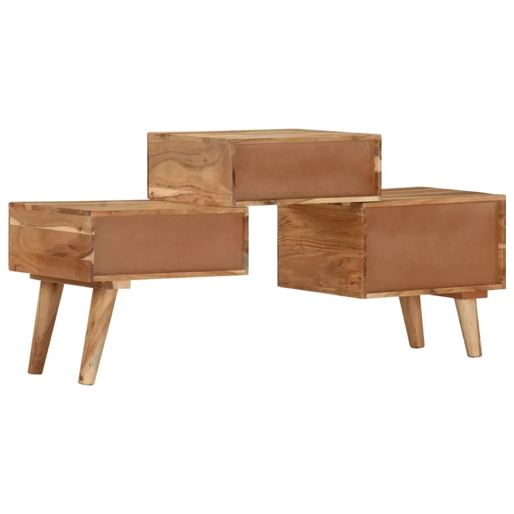 TV Cabinet 108x30x49 cm Solid Acacia Wood Price