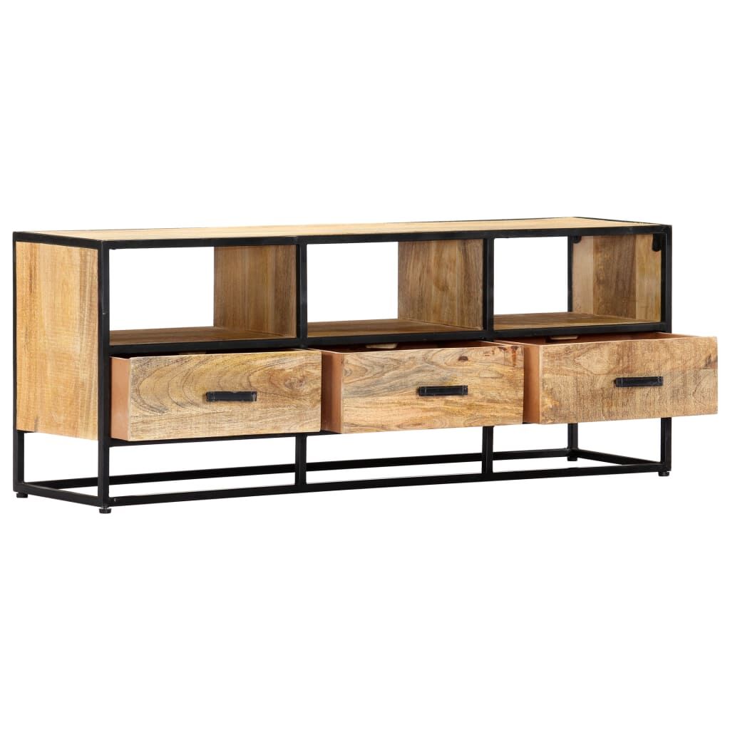 TV Cabinet 120x30x45 cm Solid Mango Wood Price