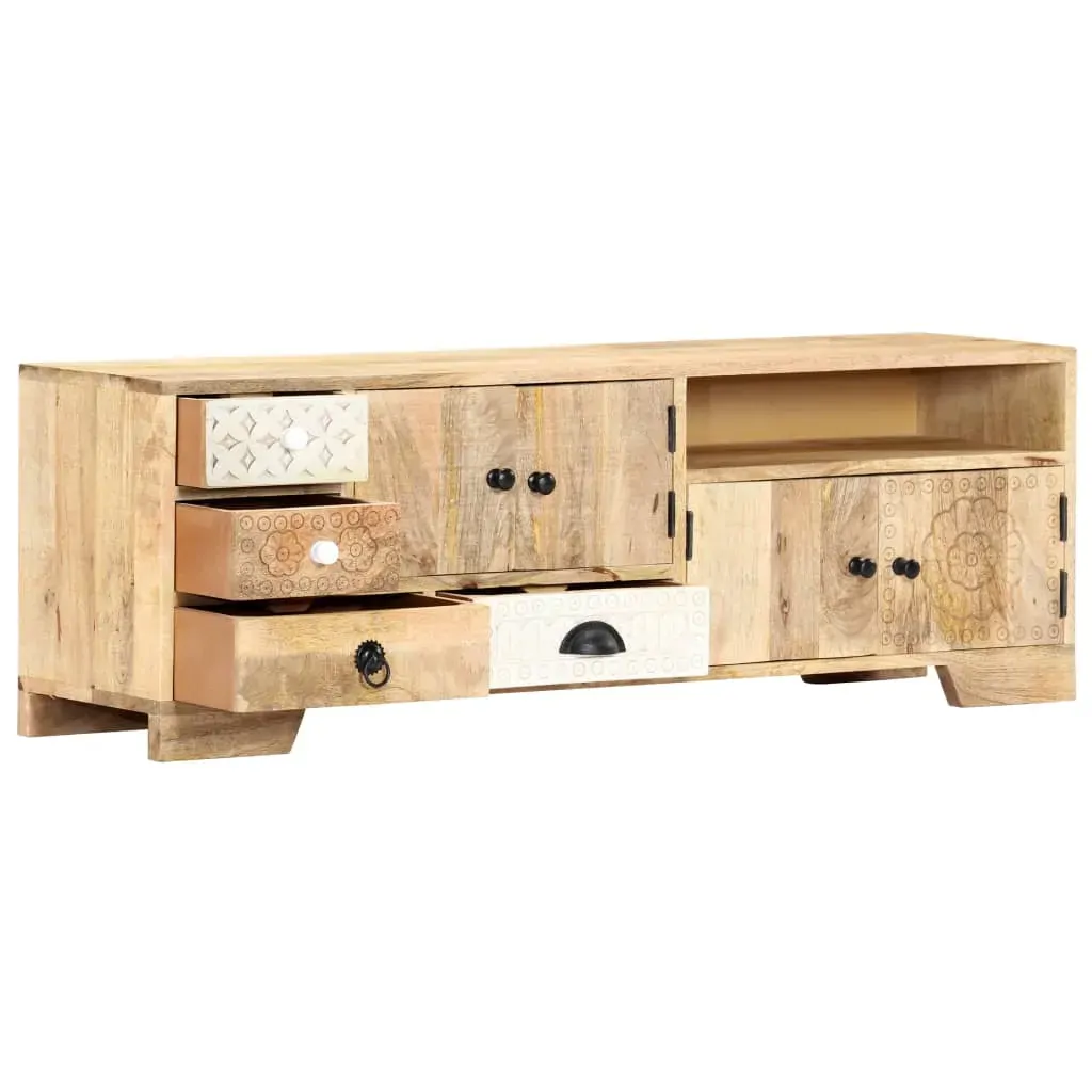 TV Cabinet 120x30x40 cm Solid Mango Wood Price