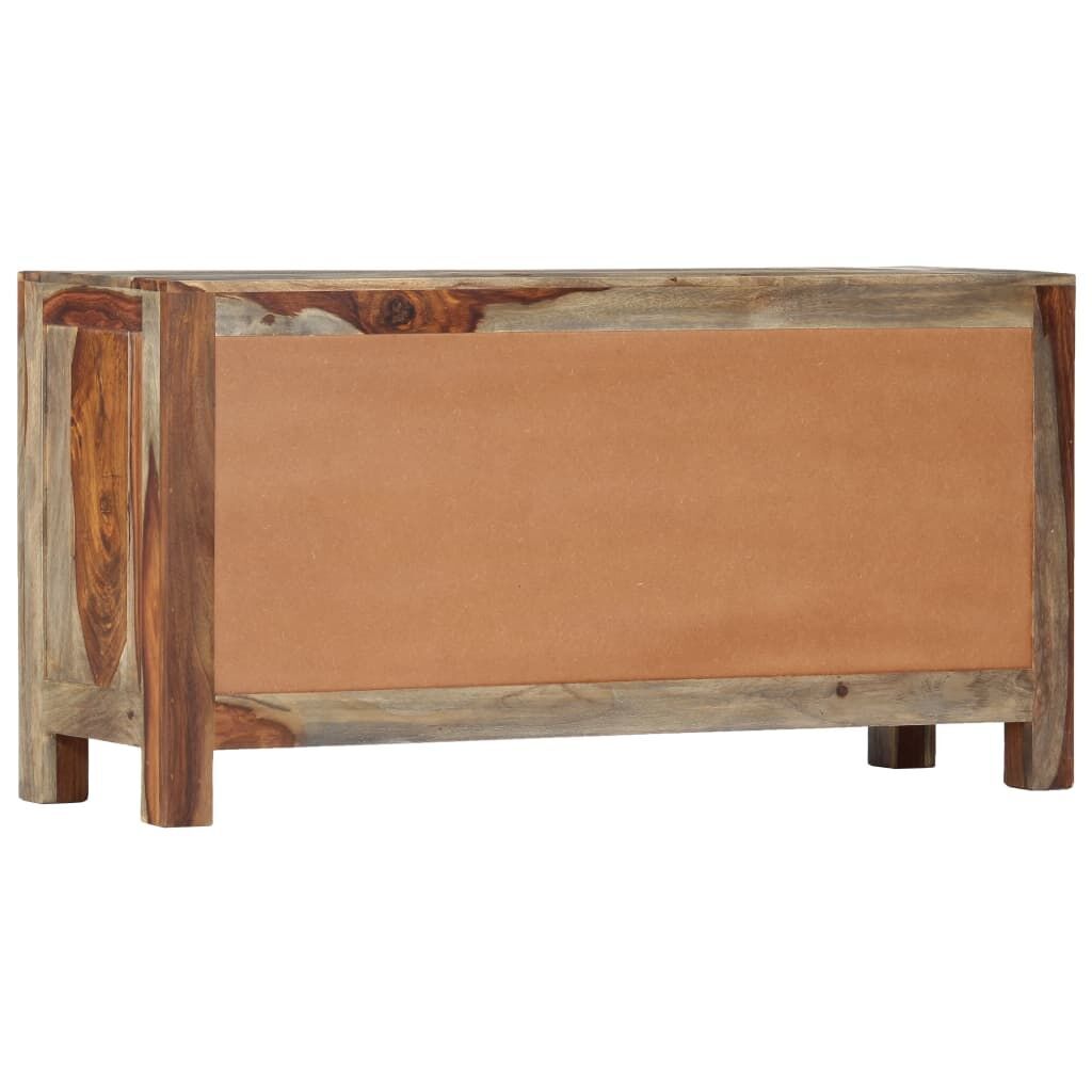 Sideboard Grey 100x30x50 cm Solid Acacia Wood Price