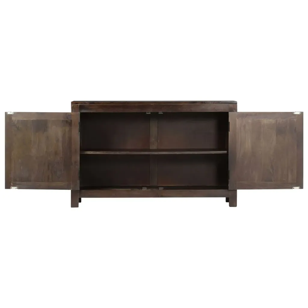 Sideboard with Carved Design 110x35x70 cm Solid Mango Wood Price