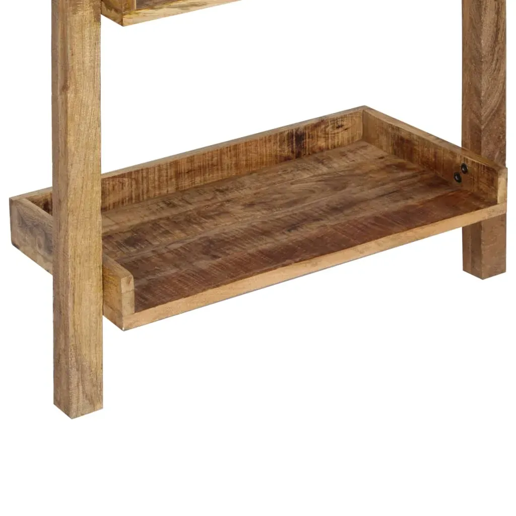 Ladder Shelf Brown 75x37x205 cm Solid Mango Wood Price