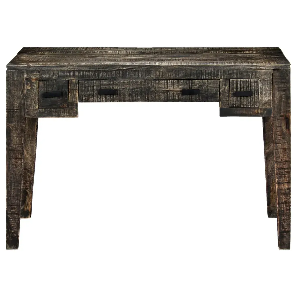 Desk Black 110x50x75 cm Solid Mango Wood Price