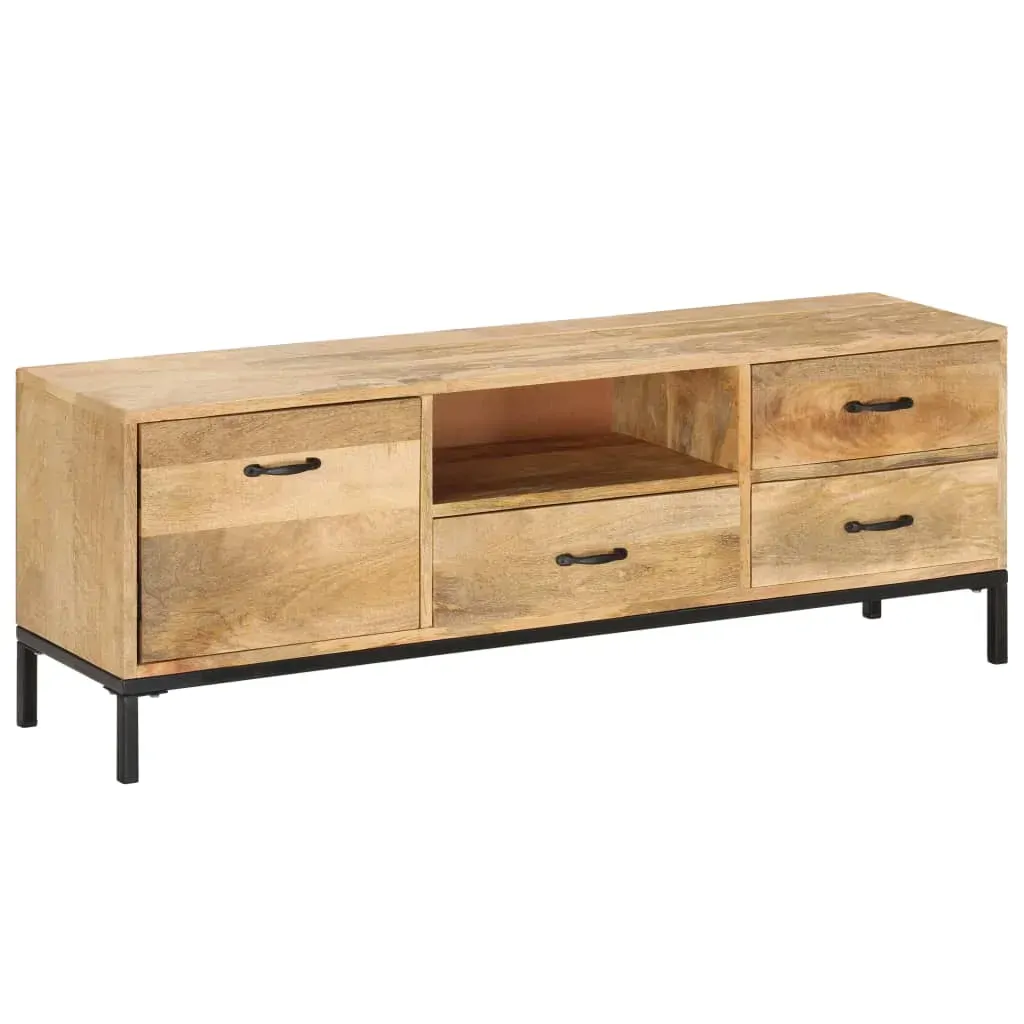 TV Cabinet 130x30x45 cm Solid Mango Wood Price