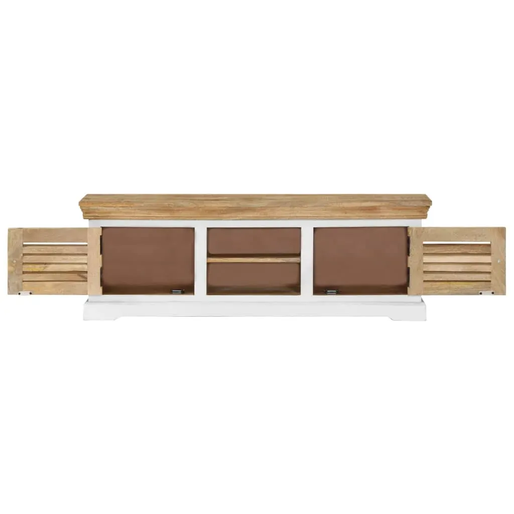 TV Cabinet 118x30x40 cm Solid Mango Wood Price