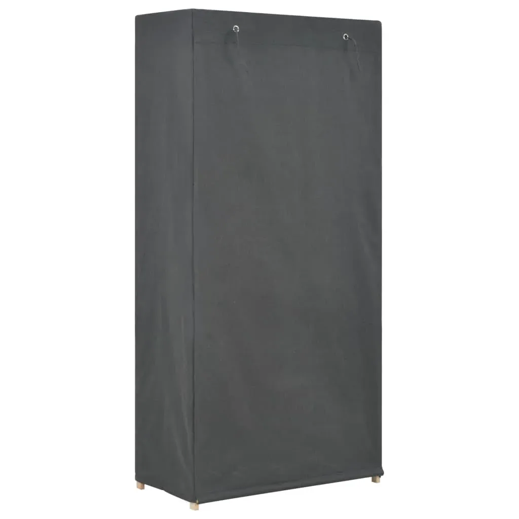 3-Tier Wardrobe Grey 79x40x170 cm Fabric Price