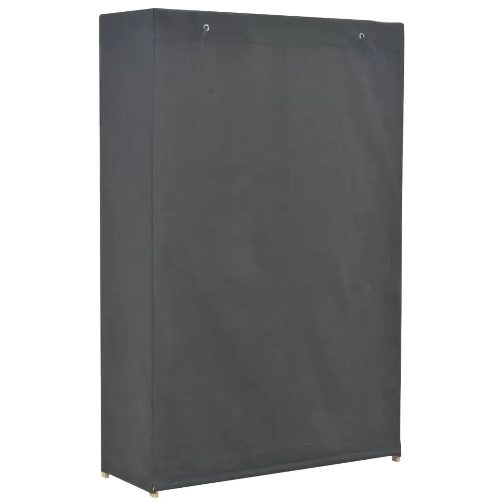 3-Tier Wardrobe Grey 110x40x170 cm Fabric Price