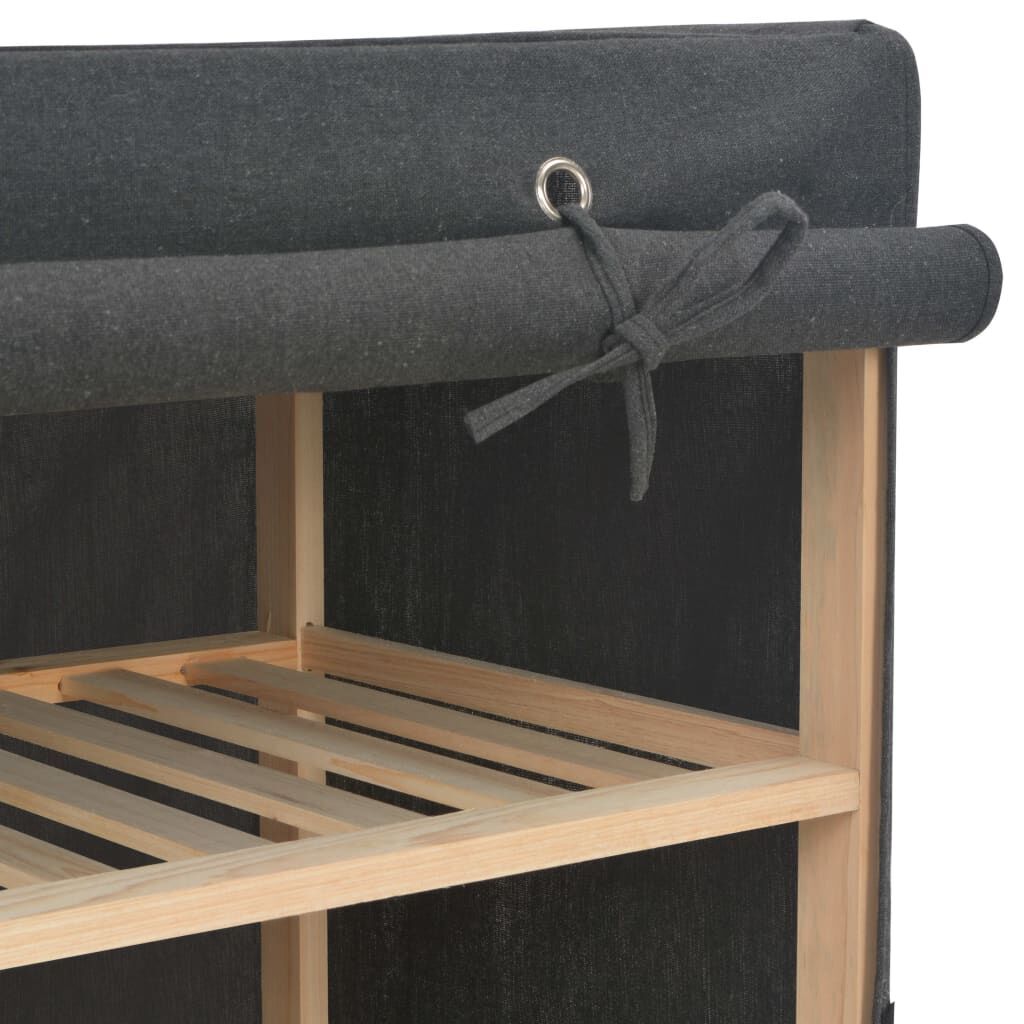 Wardrobe Grey 135x40x170 cm Fabric Price