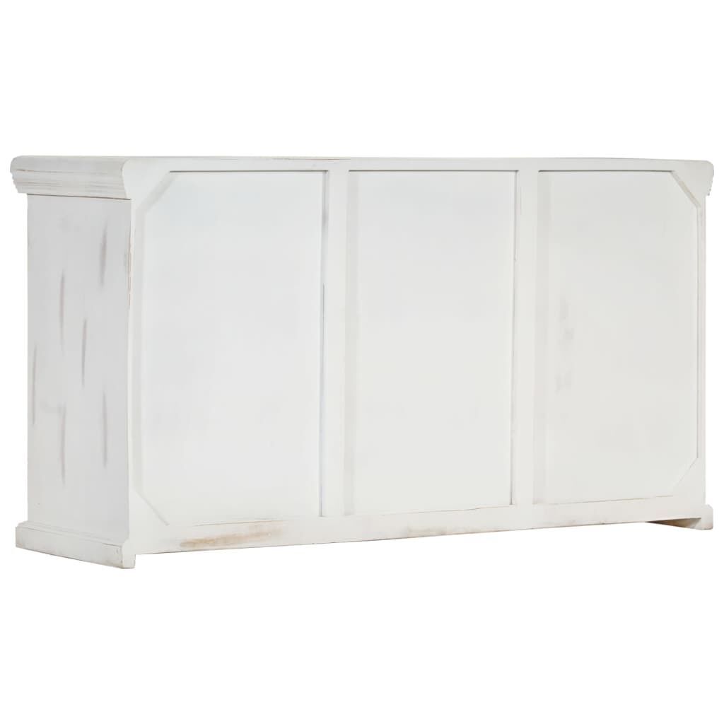 Sideboard White 140x40x74 cm Solid Mango Wood Price
