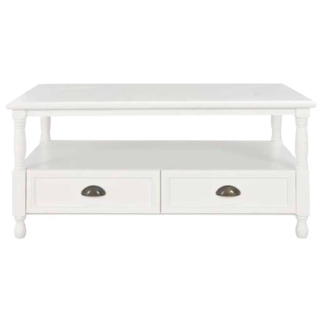 Coffee Table White 100x55x45 cm Wood Price