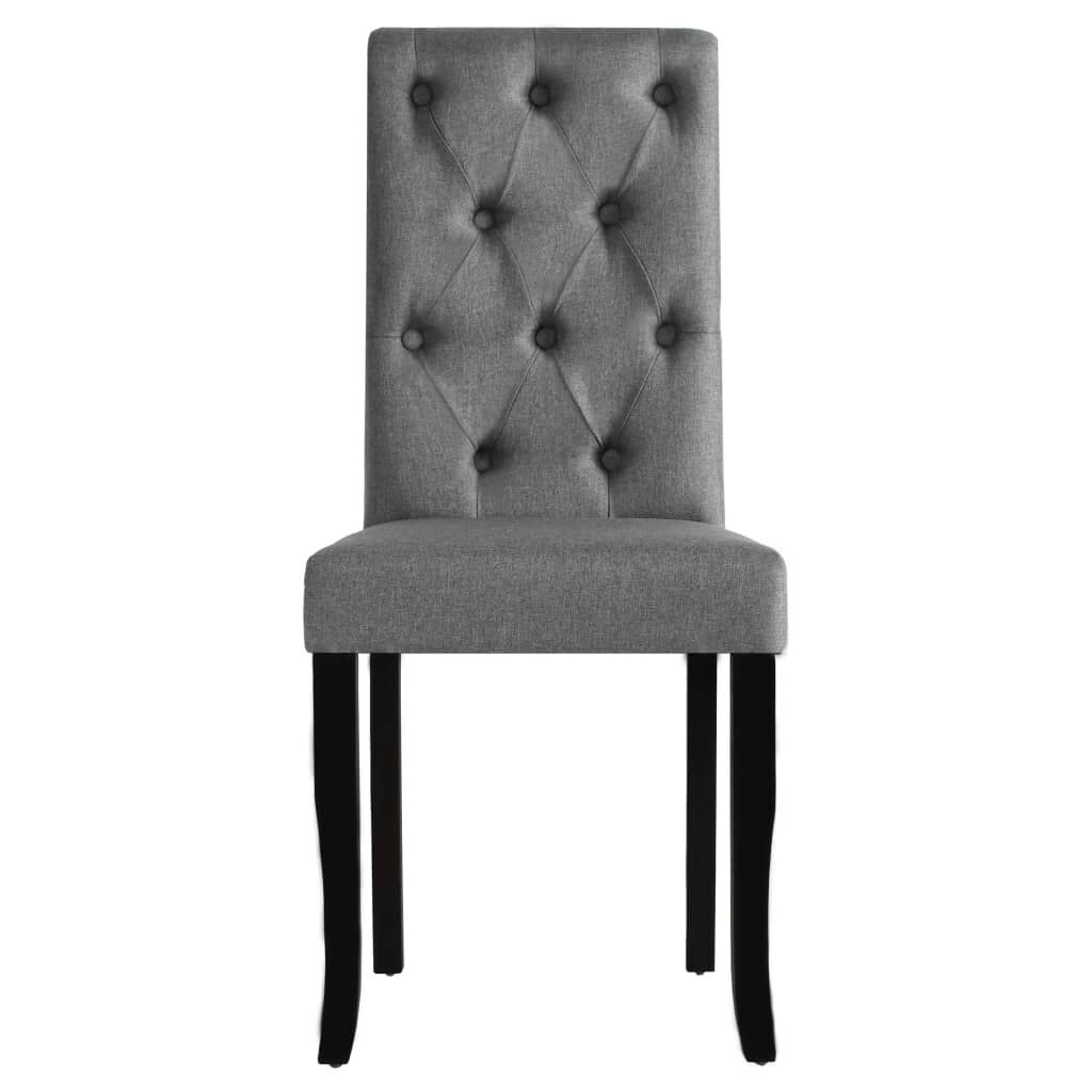 Dining Chairs 6 pcs Dark Grey Fabric Price