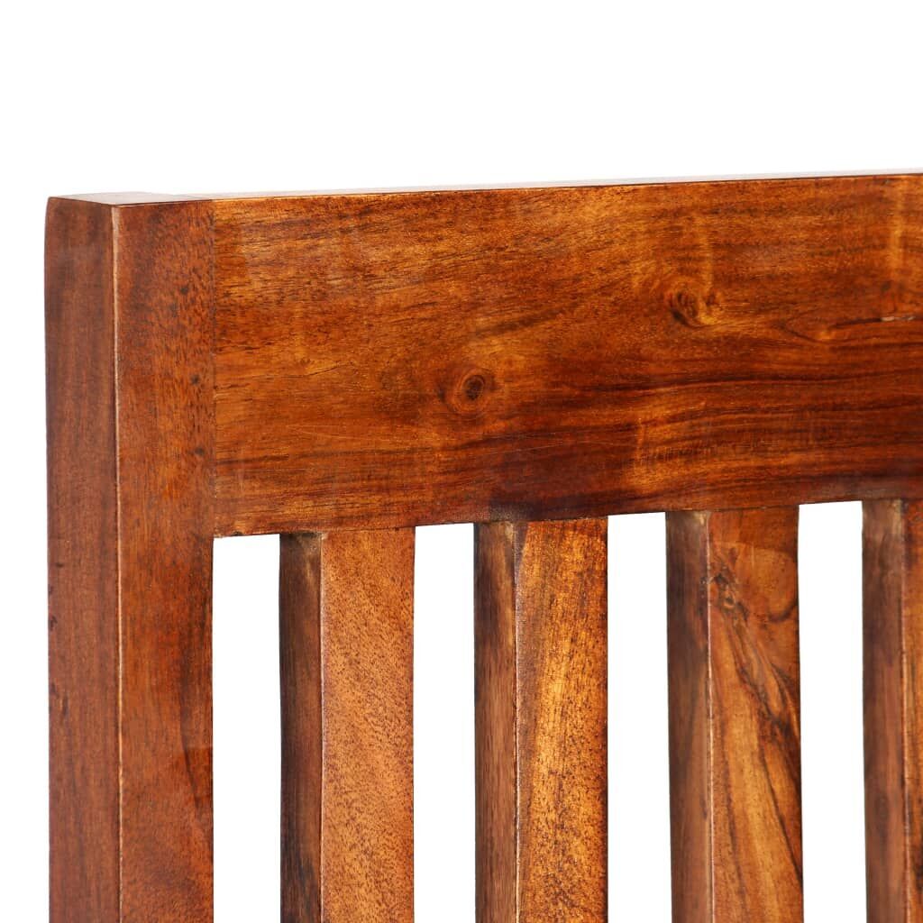 Dining Table Set 7 Pieces Solid Acacia and Mango Wood ( 245640+3x245645) Price