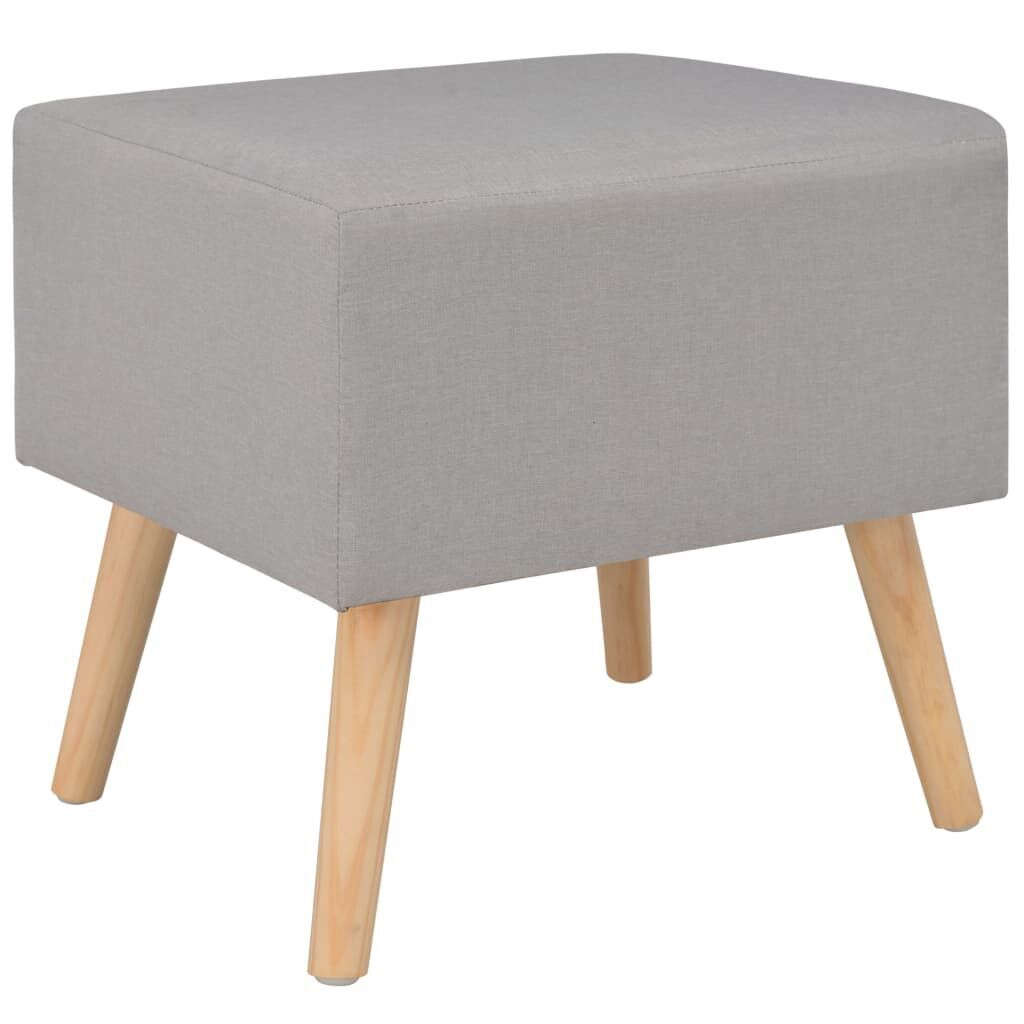 Bedside Cabinets 2 pcs Grey 40x35x40 cm Fabric Price