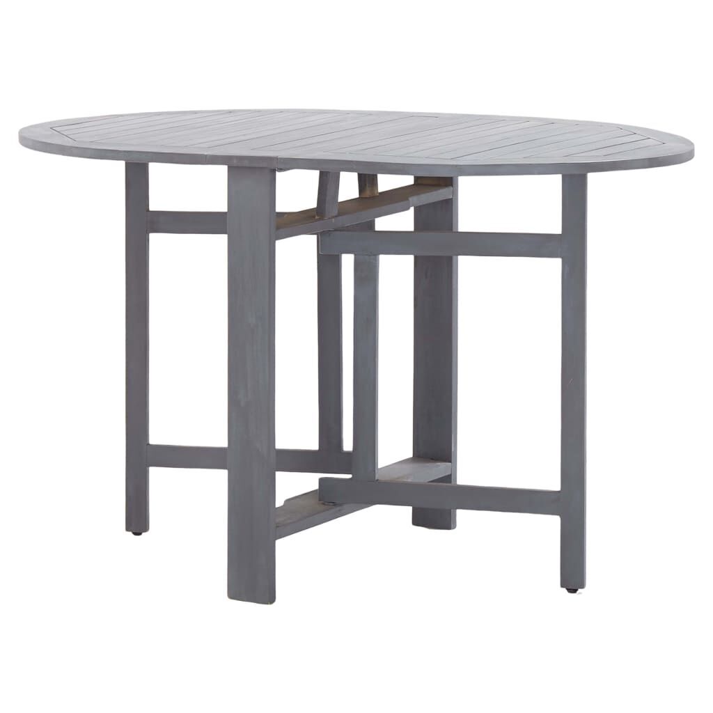 5 Piece Garden Dining Set Solid Wood Acacia Grey Price