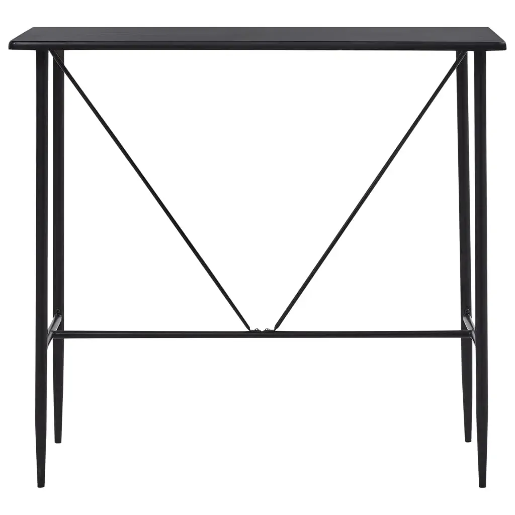 5 Piece Bar Set Plastic Black Price