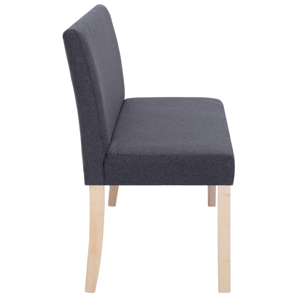 Bench 139.5 cm Dark Grey Polyester Price