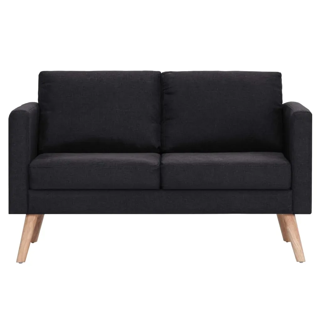 2-Seater Sofa Fabric Black Price
