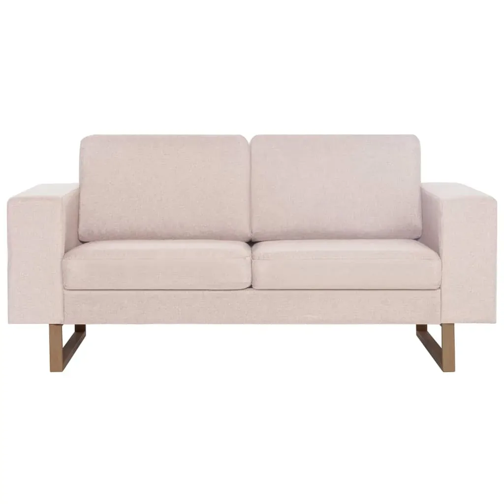 2-Seater Sofa Fabric Cream Price