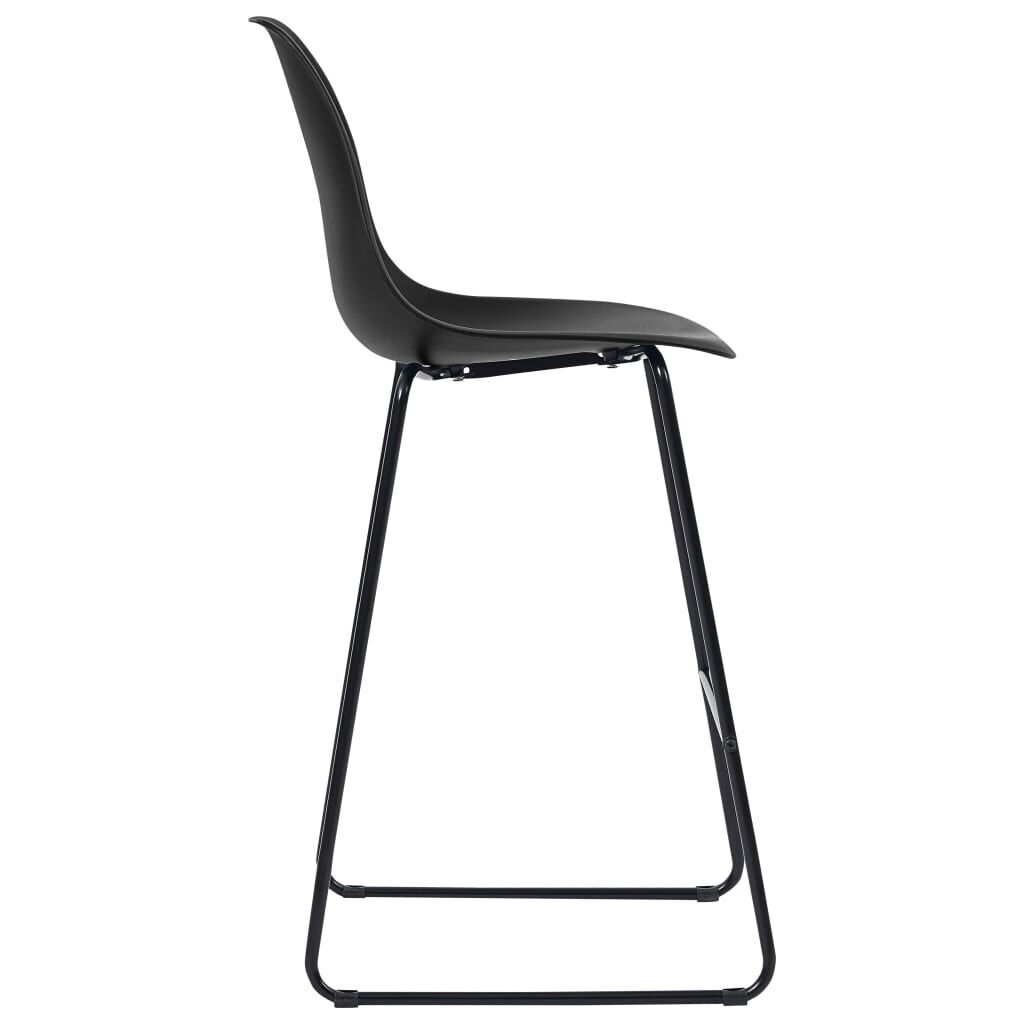Bar Chairs 2 pcs Black Plastic Price