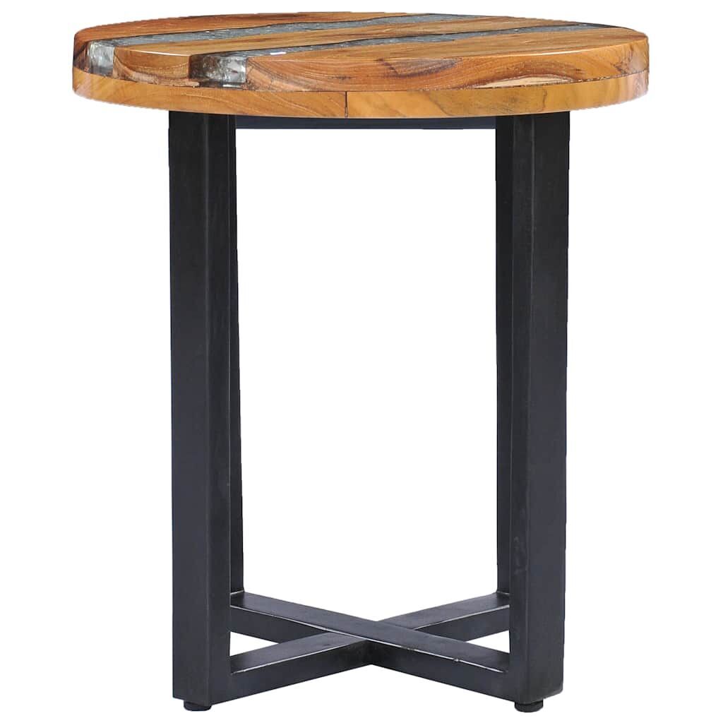 Coffee Table 40x45 cm Solid Teak Wood and Polyresin Price