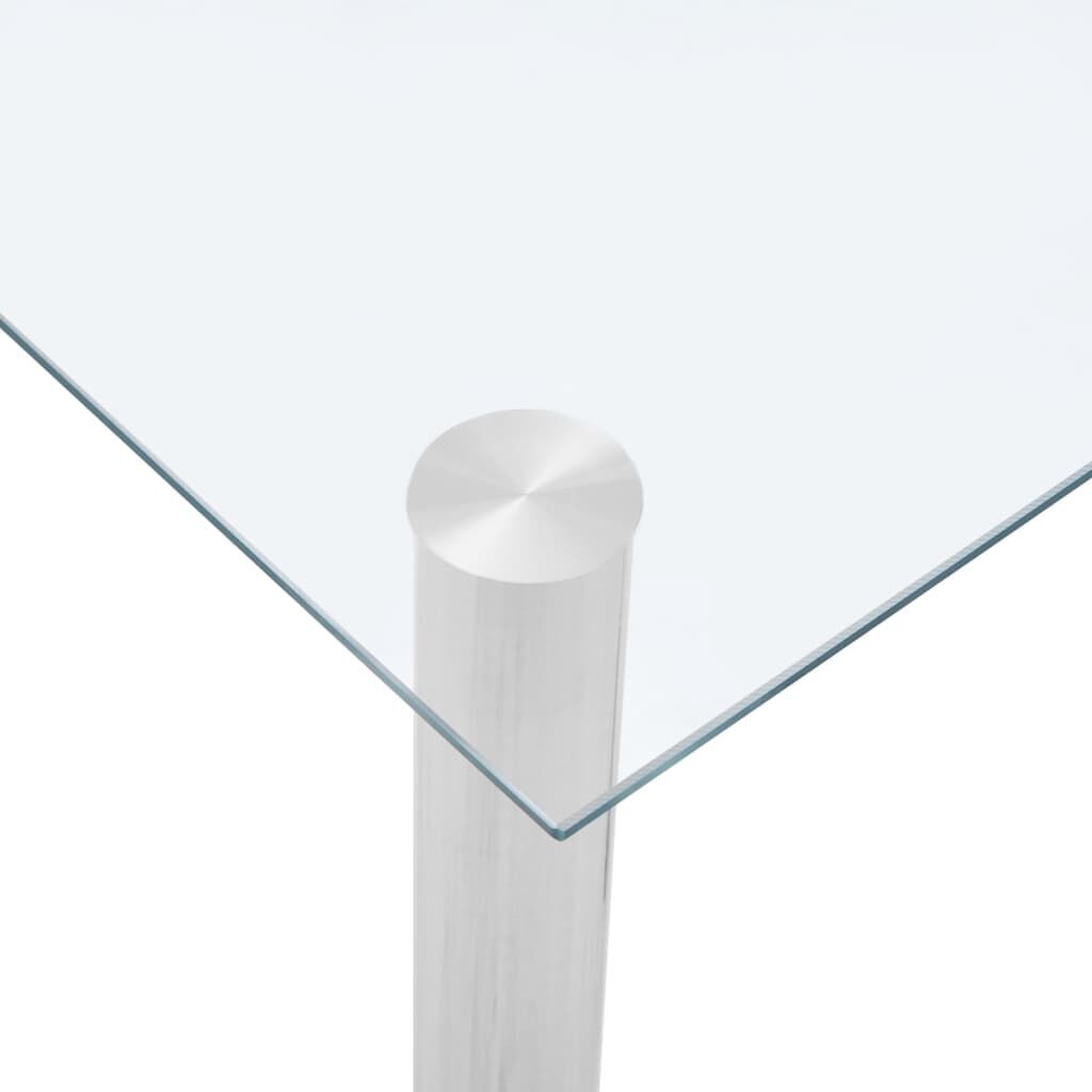 Dining Table Transparent 120x60x75 cm Tempered Glass Price