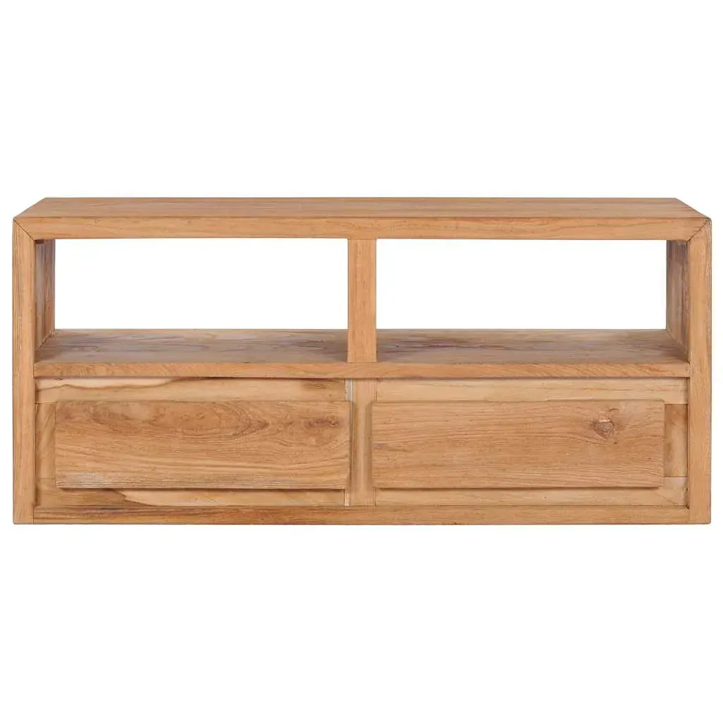 TV Cabinet 90x30x40 cm Solid Teak Wood Price