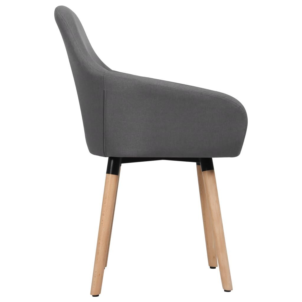 Dining Chairs 2 pcs Dark Grey Fabric Price