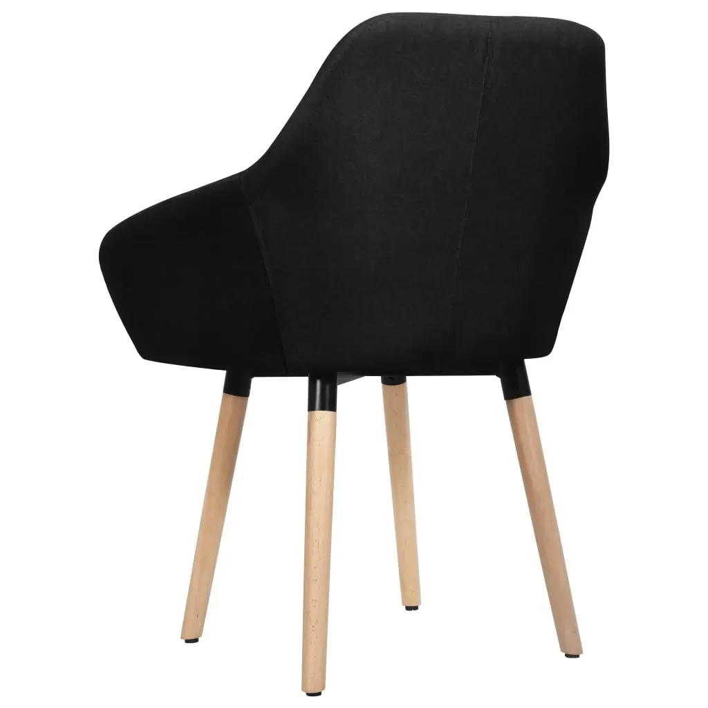 Dining Chairs 2 pcs Black Fabric Price