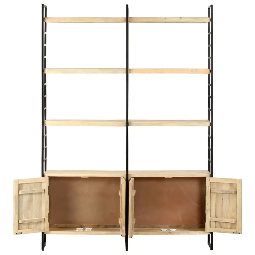 4-Tier Bookcase 124x30x180 cm Solid Mango Wood Price