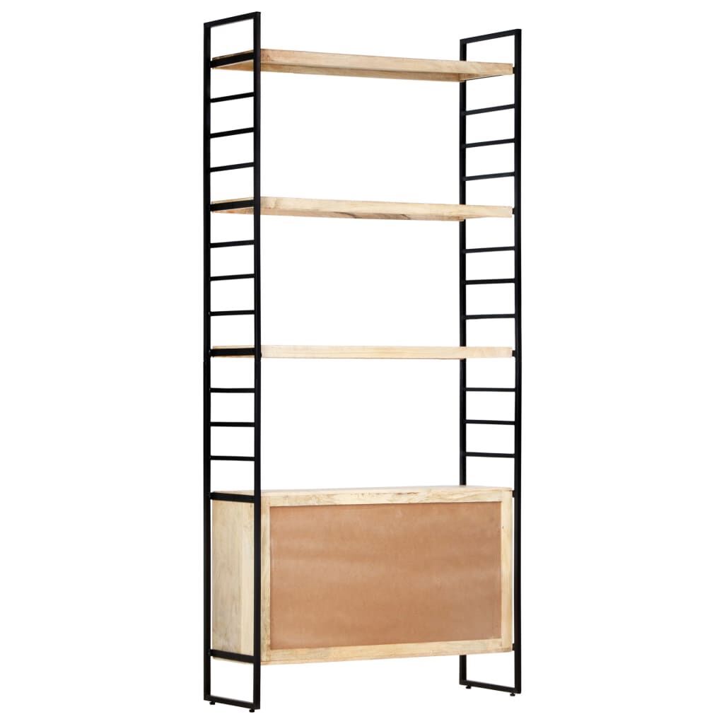4-Tier Bookcase 80x30x180 cm Solid Mango Wood Price