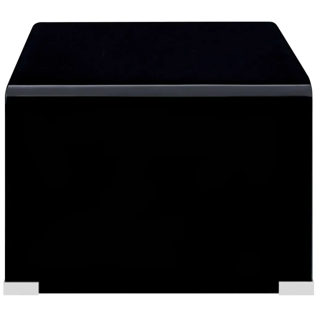 Coffee Table Black 98x45x31 cm Tempered Glass Price