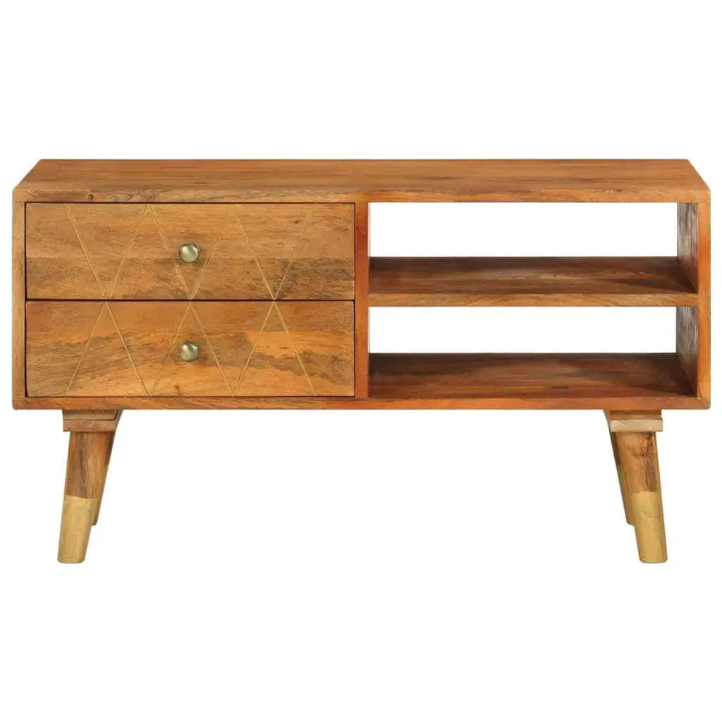 TV Cabinet 85x35x47 cm Solid Mango Wood Price