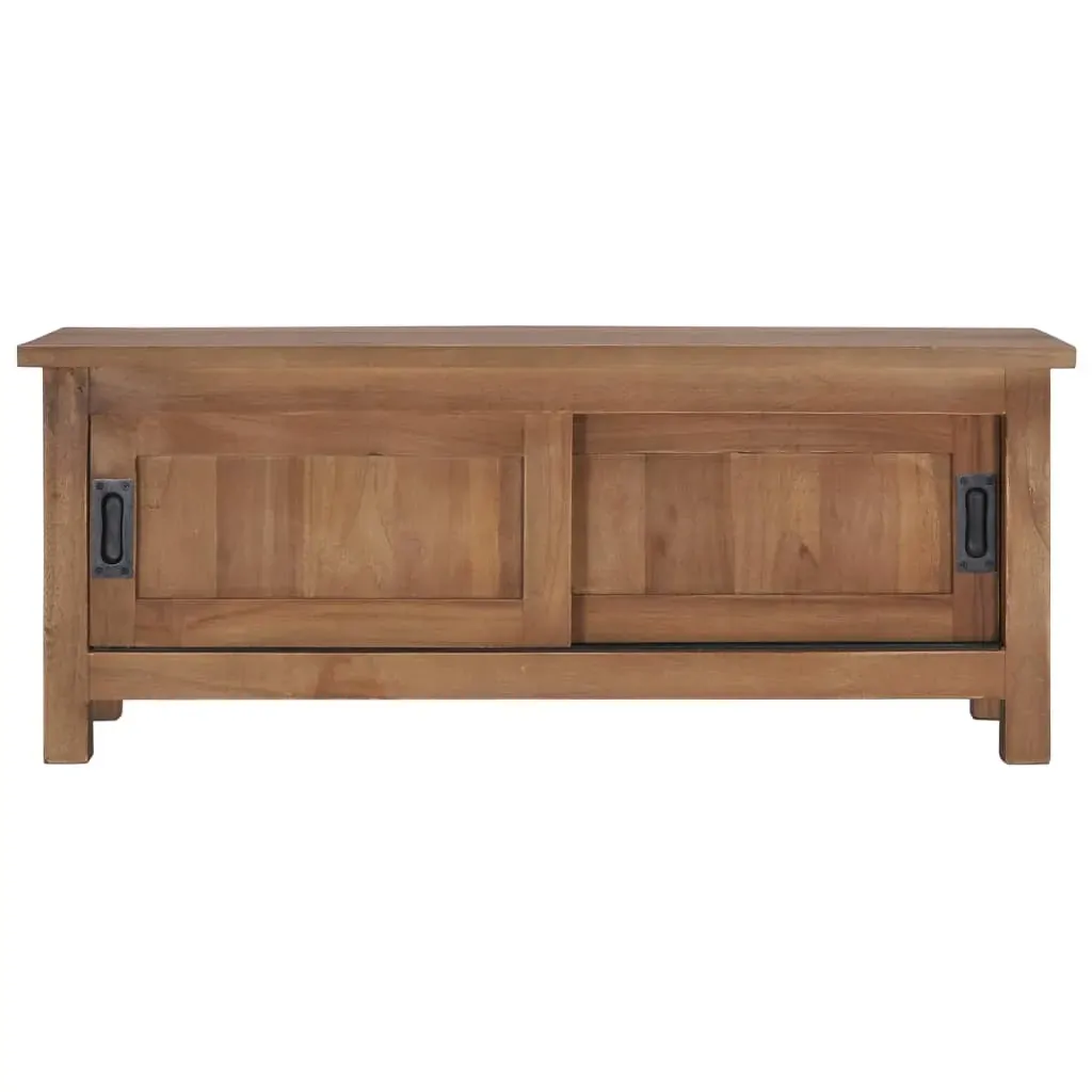 TV Cabinet 90x30x35 cm Solid Teak Wood Price
