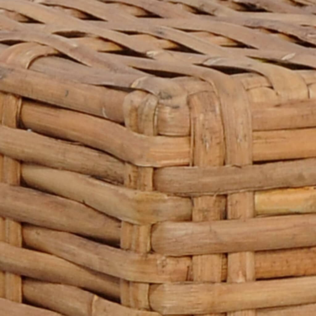 Footrest with Cushion Natural Rattan Price