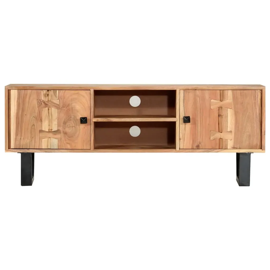 TV Cabinet 118x30x45 cm Solid Acacia Wood Price