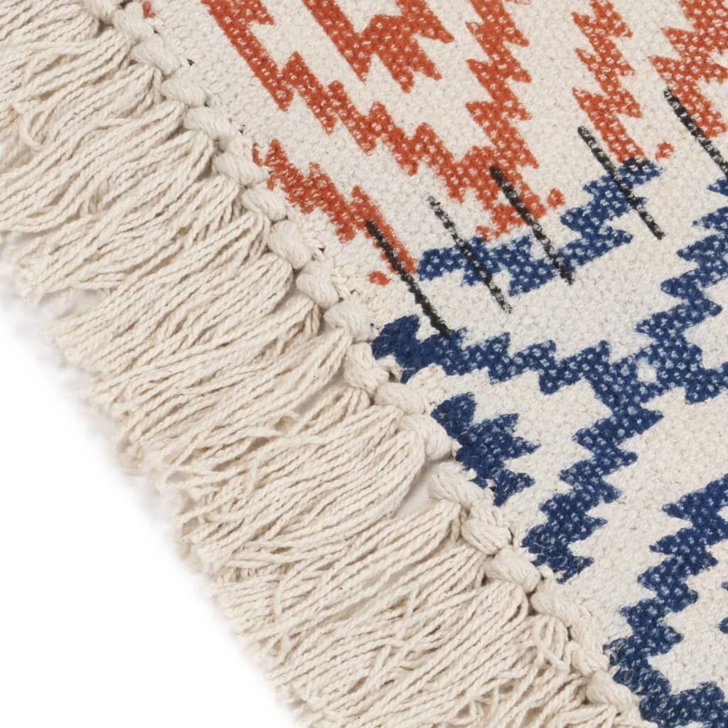 Handwoven Kilim Rug Cotton 120x180 cm Printed Multicolour Price
